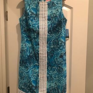 Lilly Pulitzer Skye Blue Dark N Stormy Worth Shift